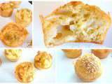 Mini muffins au camembert et confiture d'oignons