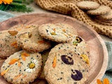Biscuits sains pour un goûter fait-maison : sésame et flocons d'avoine