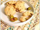 Cookies aux olives vertes et gruyère
