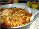 Grand-mère : gâteau aux pommes, caramel et rhum