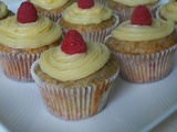 Cupcakes framboises et chocolat blanc