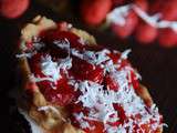 Tartelettes fraises, coco, pâte aux éclats de pralines roses – Battle Food #3
