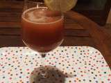 Cocktail sans alcool aux jus de cranberry / orange et à la framboise