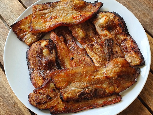 Poitrine de porc, nouilles ramen et sauce barbecue - Cookidoo