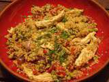 Salade chaude de quinoa au poulet