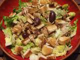 Salade de poulet et de chou kale façon caesar