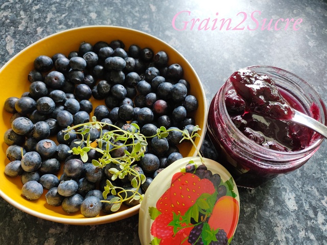 Recettes de Confiture de myrtilles de Grain2Sucre