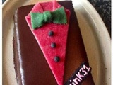 Gâteau décor « Smoking »