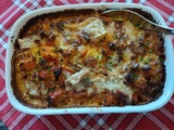 Gratin de potimarron au bleu et aux noix