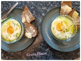 Œufs cocotte aux champignons et au Comté