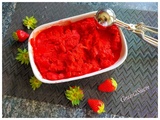 Sorbet à la fraise