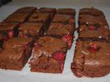 Brownies choco-framboises sans gluten