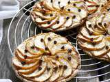 Tartelettes pommes – marron – chocolat #sans gluten #vegan