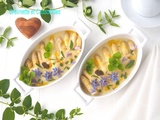 Asperges Blanches en Sauce façon Mornay relax dans une seule cuisson, sans gluten