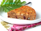 Gâteau raw énergétique au Sarrasin, à la Vanille, aux Pommes et aux Fruits secs
