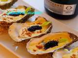 Huîtres Gratinées en Sabayon de Champagne, au Caviar de Neuvic Baeri et petits conseils pour bien les réaliser