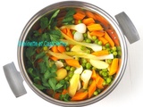 Jardinière de Petits Pois, Cuisson Douce à l'étouffée