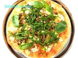 Pizza Bianca à la Buratta et aux Salicornes et Astuce