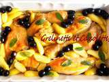 Poulet Rôti à la Sauge, aux Olives et Pommes Rattes