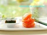 Sashimi de Saumon Fumé