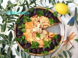 Tarte rustique Pommes Prunes à la Fève Tonka et au Citron