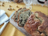 Cake aux champignons noisettes et chèvre