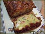 Cake courgette - lardons - feta
