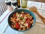 Salade de pâtes au poulet et parmesan