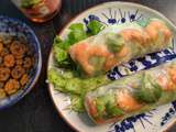 Rouleaux de printemps crevettes, poulet, saumon ou végétarien - Grignotine