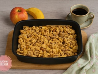 🍎 Crumble pommes – bananes, cannelle & chocolat