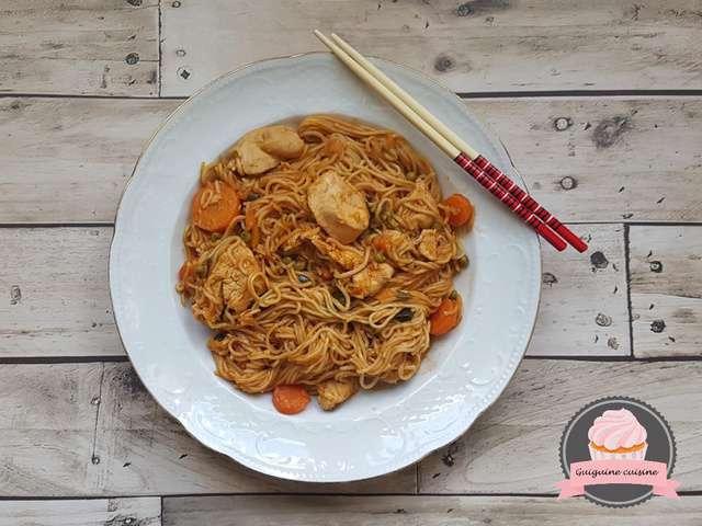 Recettes de Nouilles Chinoises et Poulet