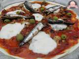 Pizza façon napolitaine aux anchois