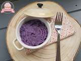 Purée violette de pommes de terre vitelotte