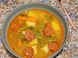 Soupe portugaise aux haricots blancs au Cookeo