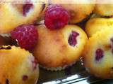 Muffins au fromage blanc framboises et citrons