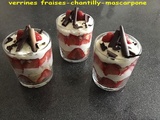 Verrine fraises-chantilly-mascarpone