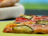 Pizza aux légumes grillés