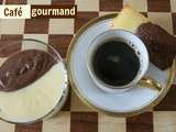 Café gourmand chocolat vanille