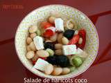 Salade de haricots coco à la grecque