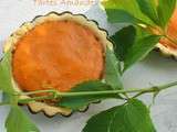 Tartelettes au coulis d’abricots et crème d’amandes