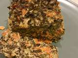Cake au chou kale et au saumon fumé (sans gluten)