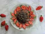 Bowl cake au muesli, chocolat et fraises