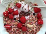 Bowl de granola aux framboises #vegan
