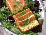 Cake invisible aux courgettes et basilic