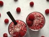 Chia pudding coco-framboise (octobre rose) #vegan