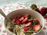 Crème budwig aux fraises (sans sucre ajouté)