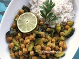 Curry de pois chiches aux courgettes #vegan