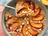 Porridge express amande et pêche #vegan