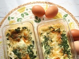 Quiche sans pâte protéinée aux épinards (meal prep)