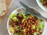 Salade de pois chiches rôtis aux épices, tomates et menthe #vegan